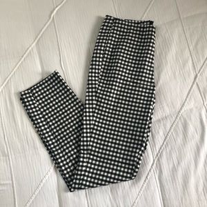 Black & White Gingham Pants